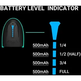 Tera Kabelloser Barcodescanner Handheld 1D Wireless USB Akku 2000mAh Modell 5100 Dunkelblau
