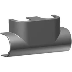 Kermi Blende für Ventilhahnblock Eckform Edelstahl-Optik ZV00710005