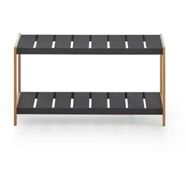 xonox.home Schuhregal 70 x 36 x 26 cm schwarz / schwarz