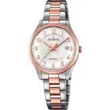 Candino Damen Uhr C4610/1 Bicolor Armbanduhr Swiss Made - Silber/Silber