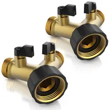 Brandson 2-Wege Verteiler 3/4 Zoll gold