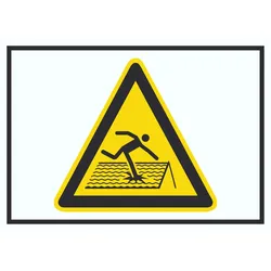 Achtung Nicht trittsicheres Dach Symbol A5 (148x210mm) Schild