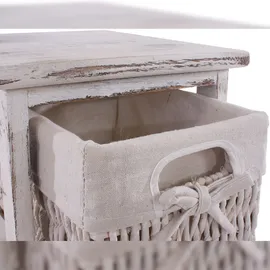 Mendler Regal Kommode 90x25x28cm weiß