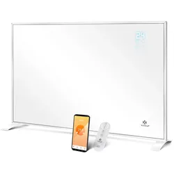 KESSER® Infrarotheizung Energiesparend Infrarot Standgerät & Wandmontage Elektroheizung mit Fernbedienung Thermostat & App-Steuerung Elektrisch Heizpaneel Heizung Konvektor Standfüße
