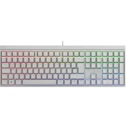 CHERRY MX 2.0S RGB, CHERRY MX-Blue-Switches - weiß, mechanische Gamingtastatur, Kabelgebunden, RGB-Beleuchtung, Anti-Ghosting