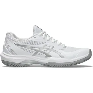 Asics Damen Tennisschuhe, Spiel FF Clay (37.5), Weiss, Silber