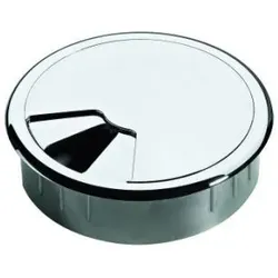 MB-Kabeldurchlass, 9133726,rund, Ø 80mm,H 23,5mm, Kunststoff chromoptik glanz