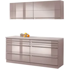 WIHO KÜCHEN Küchenzeile Chicago 180 cm braun