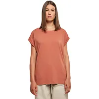 URBAN CLASSICS Damen Ladies Extended Shoulder Tee T-Shirt, Terracotta,