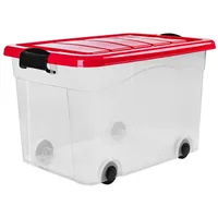 Konzept Aufbewahrungsbox mit Deckel & Rollen Set 3 Stk.