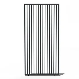 Weide Vertikale Lamellenwand für Weide Pergola 2 Stück 0,93 x 2,34 m Grau