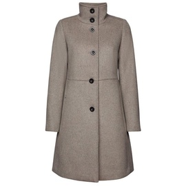 Esprit Collection Wollmantel Mantel aus weich angerauter Wolle braun XL