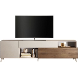 INOSIGN Lowboard »Monaco Breite 241 cm, TV-Schrank mit 1 Tür, 1 Klappe u. 1 Schubkasten«, Fernsehtisch, TV-Board, Soft/Self Closing, weiß