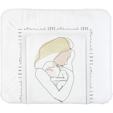 Rotho Babydesign Rotho Wickelauflage Breit, Line-Art Eternal Love