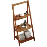 Destiny Leiterregal SPA & Living 3 Ablagefächer 46x34x103 cm Teak