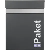 ML-Design Paketbriefkasten Stahl, Paketbriefbox Briefkasten Paketfach 44x58x35 cm
