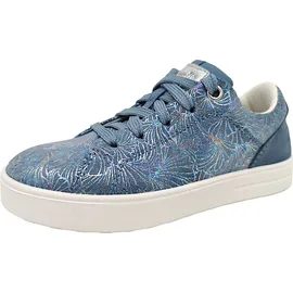 superfit Mädchen Stella Sneaker, Blau Silber 8000, 28 EU Weit