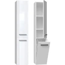 Top e shop Nel IV Badezimmerschrank 31 x 30 x 174 cm Weiß Kunststoff/MDF/Spanplatte