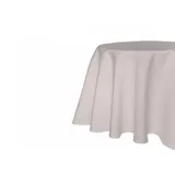 texpot Tischdecke Lotuseffekt Leinenoptik Bügelfrei Fleckschutz wasserabweißend (1-tlg) grau rund | 220 cm x 220 cm