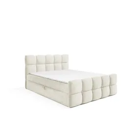 Fun Möbel SATINE 200 x 220 cm Coral/Weiß