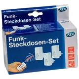 REV Ritter REV Funkschalt-Set Standard 3+1 ws 00834514 Funk-Steckdosen-Set 4teilig Innenbereich 1000W