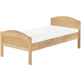 Massivholzbett Seniorenbett Buche natur 100x200 Bettgestell Matratze Holzbett