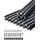 Vevor 10er Set Aluprofil, 1000 mm T-Nut 2020 Aluminium-Strangpressprofil, eloxierte Linearschiene nach europäischem Standard, Nutenprofil für 3D-Drucker, CNC-Maschine DIY, Lasergravur, Schwarz
