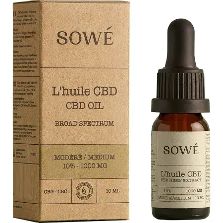 Sowé CBD-Öl Mäßig 10% Breites Spektrum 10ml