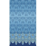 BASSETTI RAGUSA Tagesdecke aus 100% Baumwolle in der Farbe Blau B1, Maße: 240x255 cm