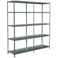 SCHULTE Regalwelt Anbauregal Stahl 200 x 180 x 50 cm silber