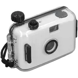 35 mm Filmkamera, Wiederverwendbare Retro Kamera mit 28 mm Objektiv F/9, 1/100 Sekunden Verschluss, Eingebautem Blitz, Kompaktkamera mit Wasserdichtem Gehäuse, für Schnorcheln
