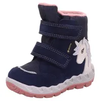 superfit Icebird Mädchen Winterstiefelette mit Warmfutter, blau/rosa,