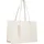 Valentino Wall Re Shopping Bag Schultertasche Kunstleder Beige/Weiß