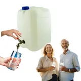 Wasserkanister 20l aus Kunststoff, Wasserbehälter mit Hahn, Trinkwasserkanister Kanister Behälter Wassertank, Kunststoffkanister, für Haus-, Garten-, Auto- und Camping usw, dichten Verschluss