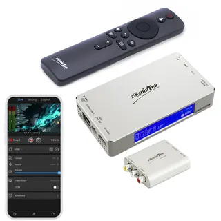 4K-HDMI-Videorecorder mit AV-auf-HDMI-Adapter, RCA, kompatibel mit VHS, VCR, DVR, DVD, Hi8, Mini-DV, Camcorder, Kassettenband, Spielekonsolen, kein PC erforderlich