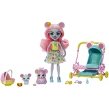 Enchantimals City Tails Mausbaby Kinderwagen - Puppen-Set mit Mauria Mouse, Squeaker und rollendem Kinderwagen für Zwei Beste Freunde, für Kinder ab 4 Jahren, HKR57