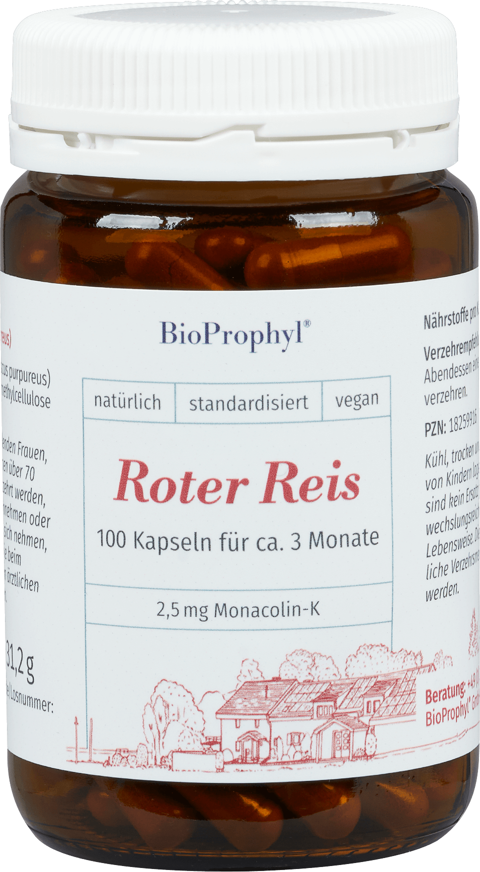 Roter Reis Kapseln