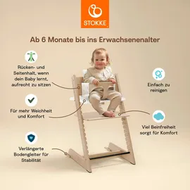 Stokke Set Tripp Trapp® Weiß mit Baby Set2 und Kissen, Weiß