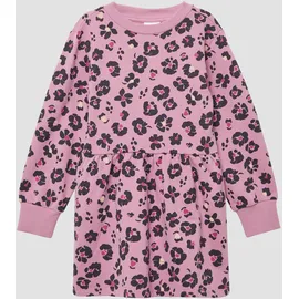 s.Oliver Kurzes Sweatkleid aus Baumwollmix mit All-over-Print - 122