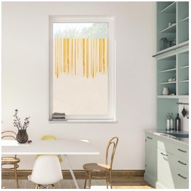 Lichtblick Fensterfolie selbstklebend, Sichtschutz, Flowing Honey - Gelb«, 1 St., blickdicht, glattstatisch haftend, gelb