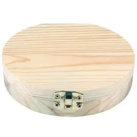 Rayher Holzbox für Milchzähne 12 cm ø 1-tlg. Natur