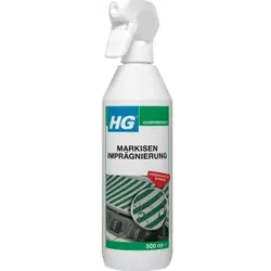 HG® Markisen Imprägnierung, gebrauchsfertig, Optimaler Schutz vor Regenwasser sowie eindringende Verunreinigungen, 500 ml - Flasche