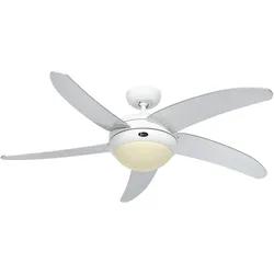 Deckenventilator ELICA - Lack Weiß / Lack silbergrau / Mit Fernbedienung