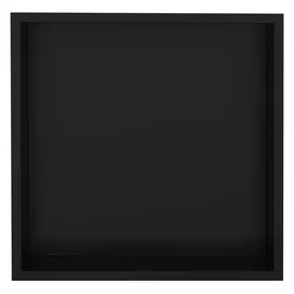 luxebath Wandnische Edelstahl 30x30x10 cm Schwarz