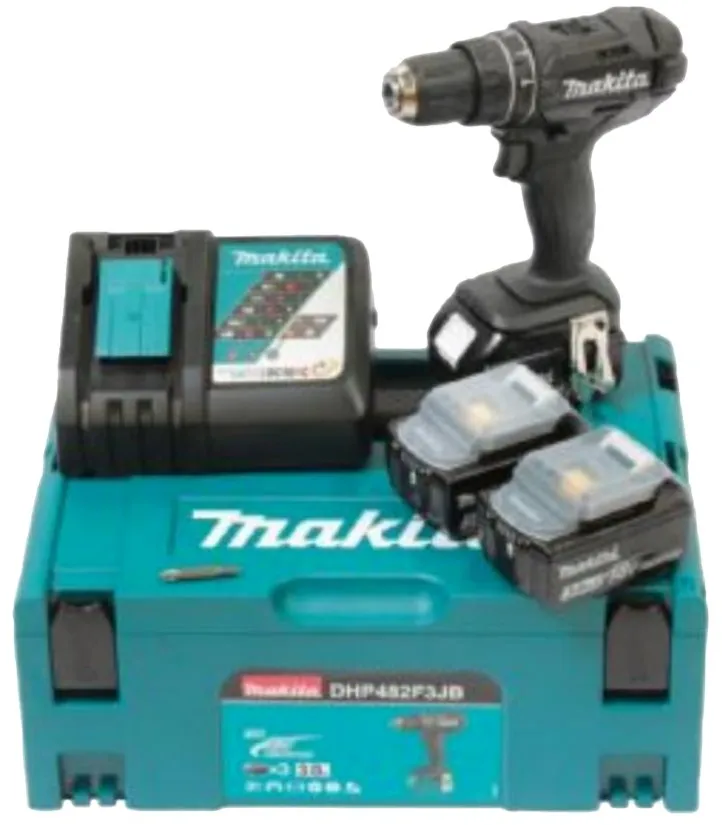 Preisvergleich Produktbild Makita DHP482F3JB - Bohrhammer/Treiber - schnurlos