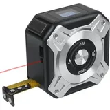 2-in-1 Laser-entfernungsmesser-maßband. Wiederaufladbares Laser-maßband Mit 40 M Laserreichweite Und 5 M Maßband. Usb-aufladung Mit Lcd-hintergrundbeleuchtung. Digitale Anzeige Für Länge/fläche/volume