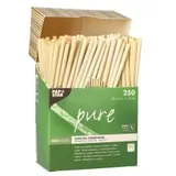 Papstar PURE Trinkhalme, Stroh, 1 Packung · 250 Stück