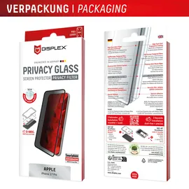 Displex Privacy Panzerglas für Apple iPhone 17 Pro