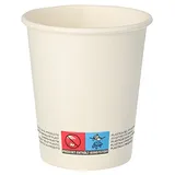 Papstar Trinkbecher Pappe "To Go" 0,2 l Ø 8 cm 1000 St. Weiß