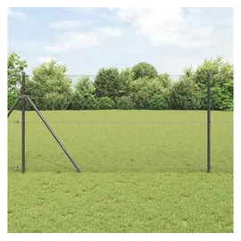 vidaXL Zaunpfosten 25 x 1,2 m Grau/Stahl